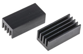 Radiator 17 x 8 x 6mm 42K/W Uniwersalny Prostokątny Alu