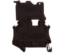 Złączka szynowa z bezpiecznikiem 6,3x32 2-przewodowa 6mm2 czarna LED 250V AC/DC UT 6-HESILA 250 3046430