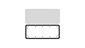 Płyta Czołowa Pełna Wsa Typu G, Wycięcie W500 D190mm