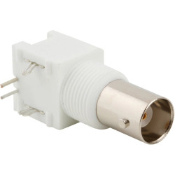 BNC panel socket 50 Ω, solder connection, angled, 031-5486-1010