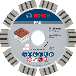 Bosch Accessories 2608602680 Bosch Power Tools Tarcza tnąca diamentowa Średnica 125 mm 1 szt.