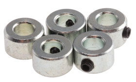 Pierścień osadczy, mocowanie: Wkręt dociskowy, śred. wału: 4mm, Stal