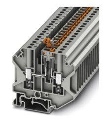 Złączka szynowa z odłącznikiem nożowym Phoenix Contact poziomy: Pojedynczy 24 → 10AWGŚruba USST 4-MT P/P 20A 500