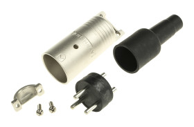 Złącze mikrofonowe Męski 3-pinowe Montaż na kablu 20A