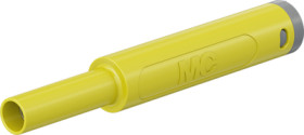4 mm jack, crimp connection, 1.0 mm², CAT II/CAT III, yellow, 66.2052-24