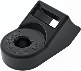 Mounting base, for screw fastening, PA, heat stabilized, black, (L x W x H) 36.3 x 19.3 x 16.7 mm, 151-00439