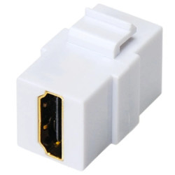 Gniazdo multimedialne HDMI moduł typu keystone biały Mediabox