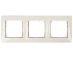 Simon 54 Premium Ramka potrójna kremowa DR3/41