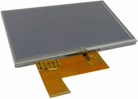 TFT module, 7&quot;/17.8 cm, with touch function, 800 x 480, DEM 800480K4 TMH-PW-N (A-TOUCH)