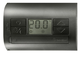 Termostat elektroniczny 5-37C LCD czarny, funkcja dzień-noc/lato-zima, 1P 5A 230V, zasilanie bateryjne 1T.31.9.003.2000