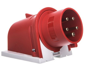 Wtyczka odbiornikowa naścienna 32A 5p 6h 400V IP44 zaciski śrubowe MEN804