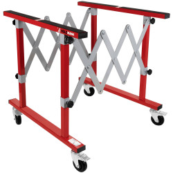 Holzmann KB100TWIN Support Trestle Foldable 100kg Load Adjustable with Wheels