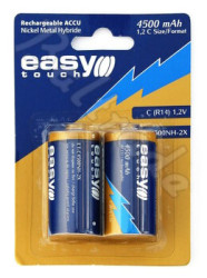 akumulatorki Easy Touch R14 C Ni-MH 4500mAh - 2 sztuki