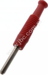 MST 3 RT Wtyczka izolowana 2mm, kołkowa, przyłącze lutowane, 6A, czerwona, Hirschmann, MST3RT, 973509101