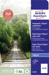 Avery-Zweckform Premium C2580 Papier fotograficzny 13 x 18 cm 250 g/m² 50 ark. satynowy matowy