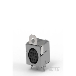 TE Connectivity 5750725-1 Circular DIN Connector Fem 6 MINI-DIN R/A Shrouded