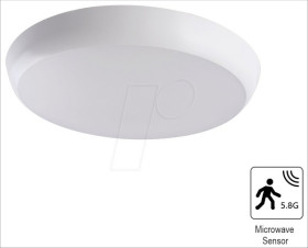 ELED300263 Outdoor ceiling light, 18 W, 1880 lm, 4000 K, IP65, motion detec