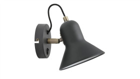 Kinkiet Do Industrialnych Wnętrz Z Włącznikiem Na Rozecie Astma Czarny...