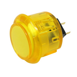 Arcade Button - 30mm Translucent Yellow