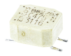 Dławik przeciwzakłóceniowy SMD 4,7 mH -30 / +50% Idc 400mA, rdzeń ferrytowy