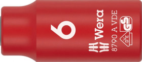 Klucz nasadowy 8790 A VDE Zyklop, izolowany, 1/4, 6 x 41 mm, WERA 05005933001
