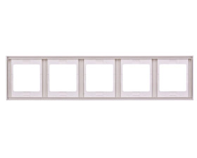 Berker K.1 Ramka pięciokrotna pionowa śnieżnobiała 13537009
