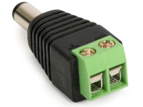 Wtyk DC 2,1/5,5mm S-55 na śrubki szybkozłącze