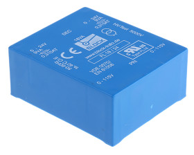 Transformator do druku 24V ac 115V ac, 230V ac 2 wyjścia THT 18VA