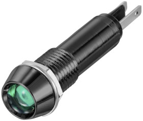 TRU COMPONENTS TC-12358856 Lampka sygnalizacyjna LED zielony 12 V/DC, 24 V/DC 10 mm 40 ° 1 szt.