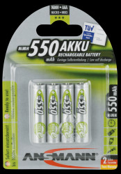 5030772 ANSMANN NiMH rechargeable battery Micro AAA 550mAh maxE 4 pcs.