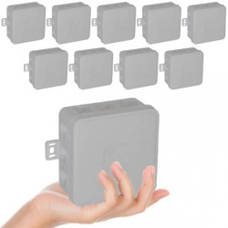 VIPLAST Puszka V7 Bryzgoszczelna Szara IP54 10 Sztuk