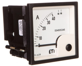 Amperomierz analogowy tablicowy 40A klasa 1,5 72x72mm EQ72 004805346
