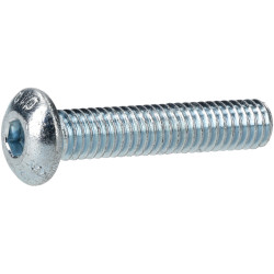 R-TECH 337339 M4 X 20 Hex Socket Button Screws Steel BZP - Pack Of 100