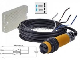 Czujnik foto G18R2NH z lustrem NPN NO+ NC; 2m