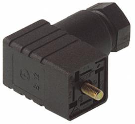 GDS 307 czarny, złącze żeńskie (gniazdo) 3+PE, rozstaw styków 9,4mm, dławik PG7 (4.5...6mm), śruba M3x28, HIRSCHMANN, 933 024-10