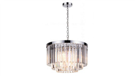 Lampa Wisząca Kryształowa Z Kaskadowymi Kloszem Vetro Do Salonu Lp-2910/5P...