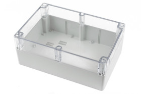 PC enclosure, (L x W x H) 300 x 200 x 120 mm, light gray (RAL 7035), IP68, 1554XA2GYCL