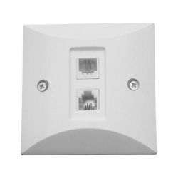 Gniazdo telefoniczne GTP-2 podtynk /podwójne proste / 18221