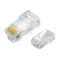 Wtyk telefoniczny 8p8c RJ45 Pass Throught kat.6 (przewlekany)