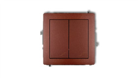 Deco Łącznik Podwójny Schodowy Brązowy Metalik 9Dwp-33