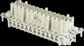 70.300.2440.0 revos BASIC inserts, socket, 24 + PE, with wire protection