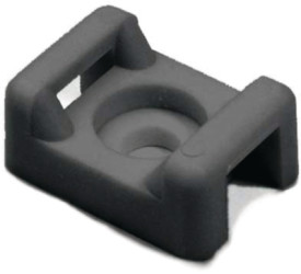 Mounting base, PA, black, (L x W x H) 14.7 x 9.4 x 6.9 mm, 151-30300