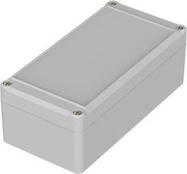 ABS enclosure, (L x W x H) 160 x 80 x 57 mm, light gray (RAL 7035), IP65, 63220200