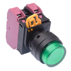 YW1L-M2E02Q0G Green 22mm Momentary Push Button Switch 2NC IP65 IDEC