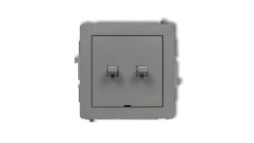 Deco Łącznik Podwójny Schodowy W Stylu Amerykańskim Szary Mat 27Dwpus-33