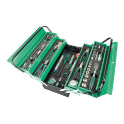 Brüder Mannesmann M21188 Tool Kit 88-Piece Metal Case Compact &amp; Organised
