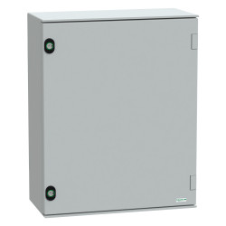 Szafka ścienna rozdzielcza 530 mm 430 mm 200mm PET Schneider Electric, z drzwiami zwykłymi RAL 7035