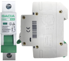 Bezpiecznik Wyłącznik Nadmiarowo Prądowy Nadprądowy 6kA B 16A 1P Eska Gacia