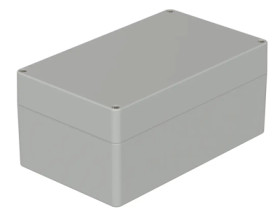 PC enclosure, (L x W x H) 200 x 120 x 90 mm, light gray (RAL 7035), IP66, 02237094
