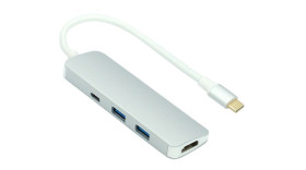 Stacja dokująca, magistrala: USB 3.0, 3840 x 2160, USB: 3, typ: USB C